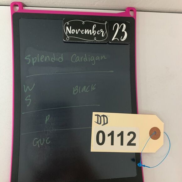 Splendid Retreat Cardigan Womens S Small Black Open Front Cashmere Blend Pockets - Picture 13 of 15